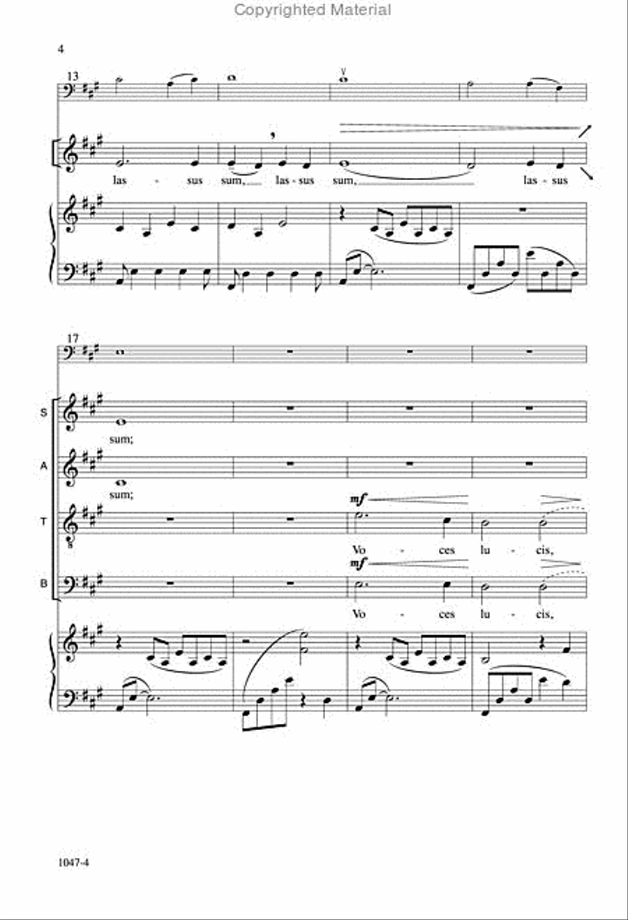 Voces Lucis - SATB Octavo 4-Part scores gallery preview page 3
