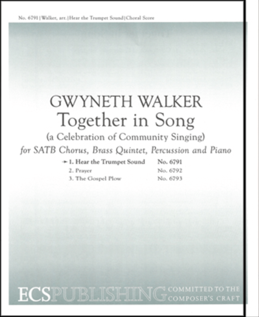 Together in Song: 1. Hear the Trumpet Sound 4-Part scores gallery preview page 1