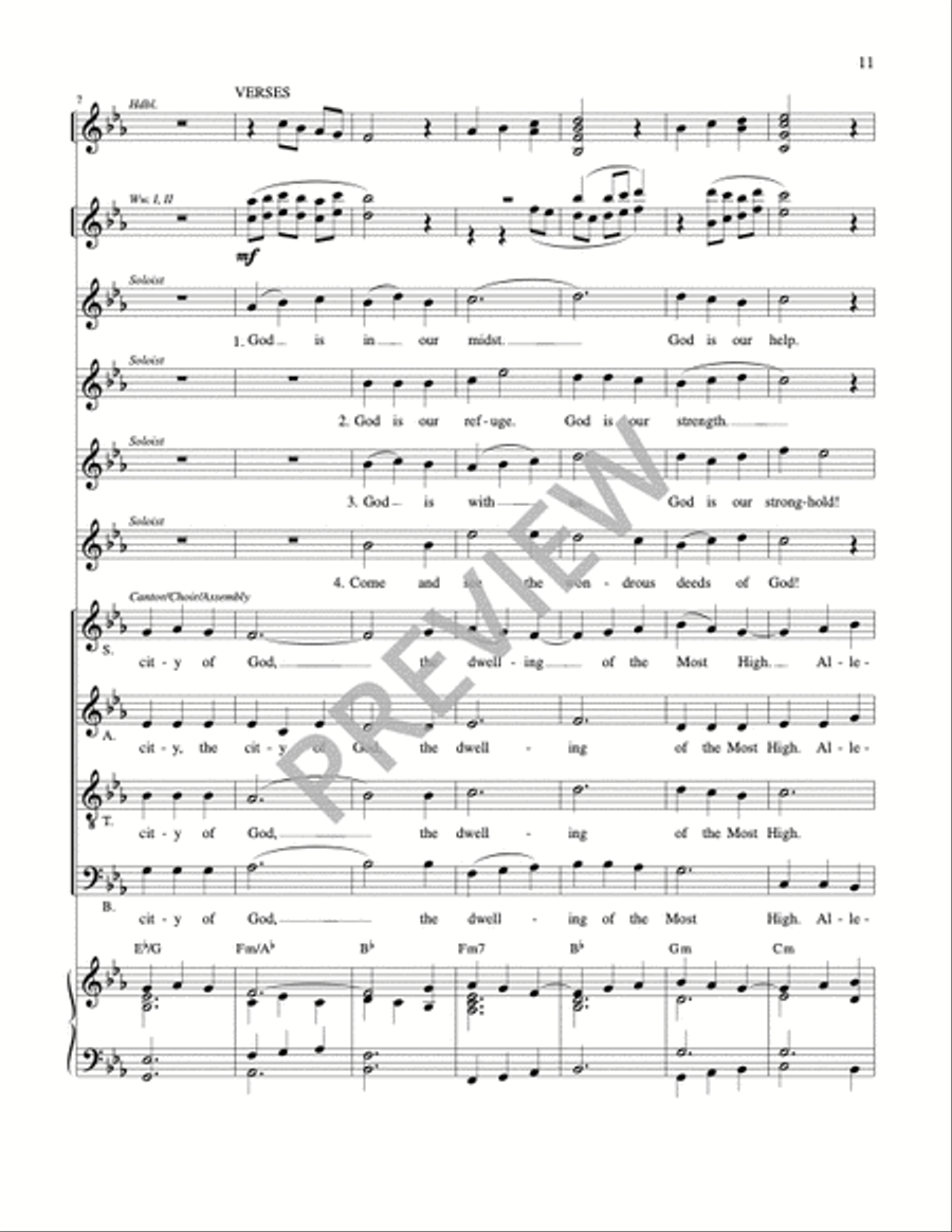 Mass of Wisdom - Full Score 4-Part scores gallery preview page 11