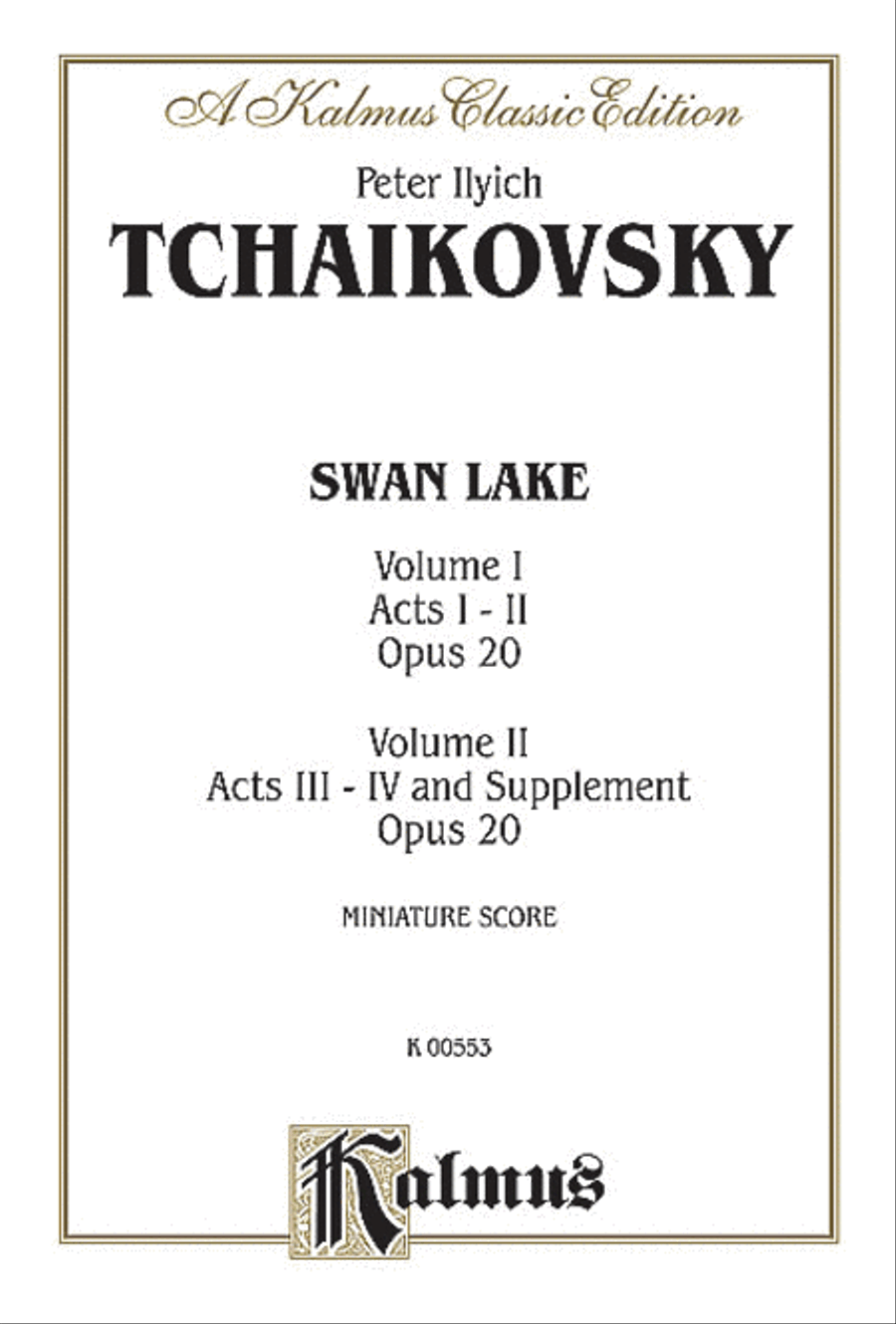 Swan Lake, Op. 20, Complete Ballet Full Orchestra scores gallery preview page 1