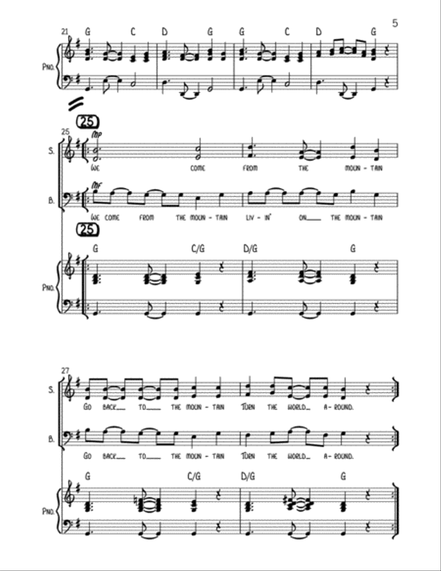 Turn the World Around Choir scores gallery preview page 5
