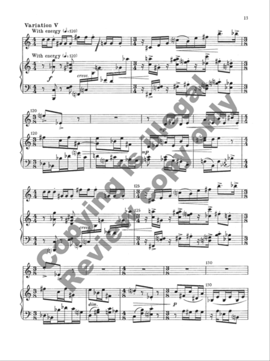 Variations for Oboe and Harpsichord Oboe scores gallery preview page 7