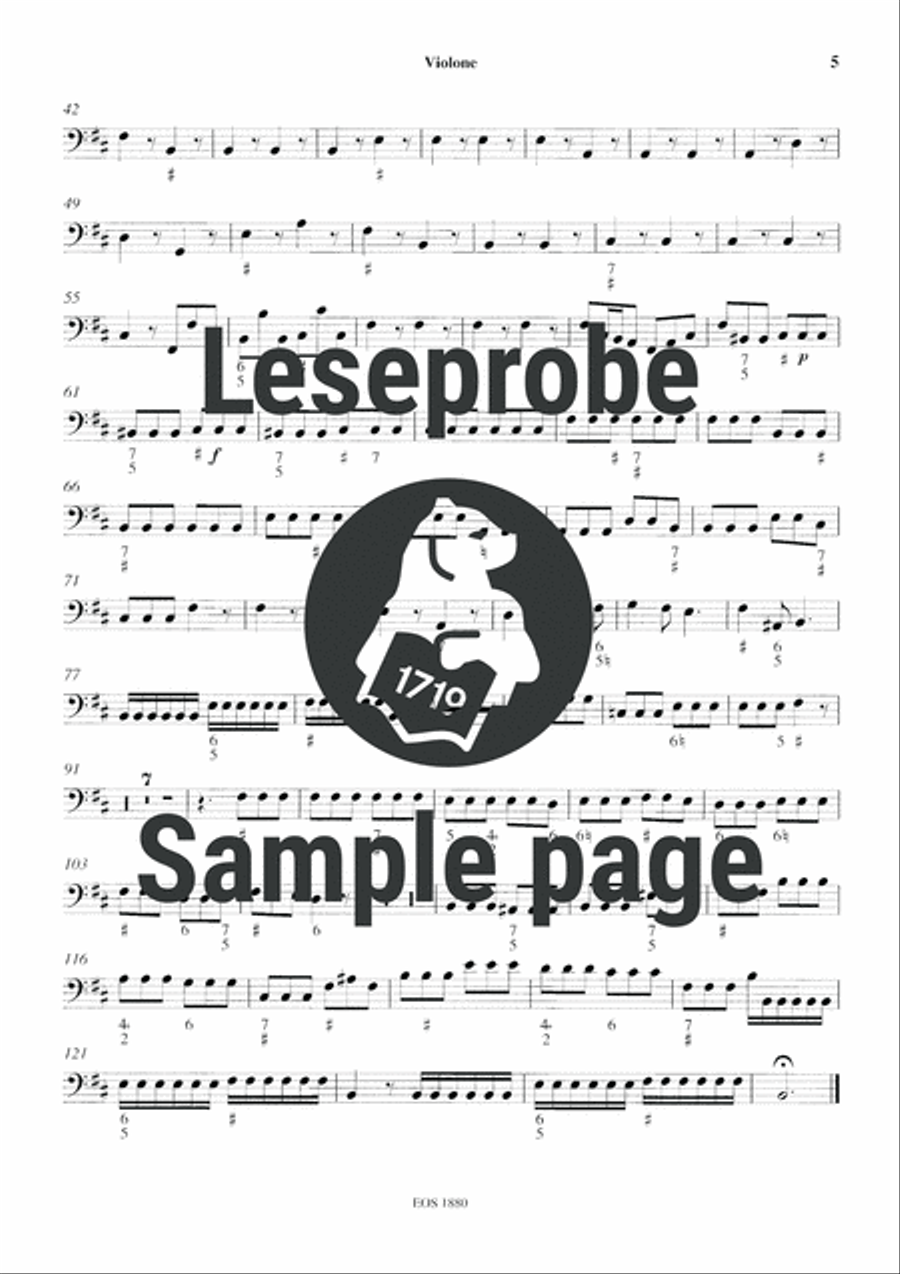 L'Estro Armonico Op. 3/10 RV 580 Double Bass scores gallery preview page 5