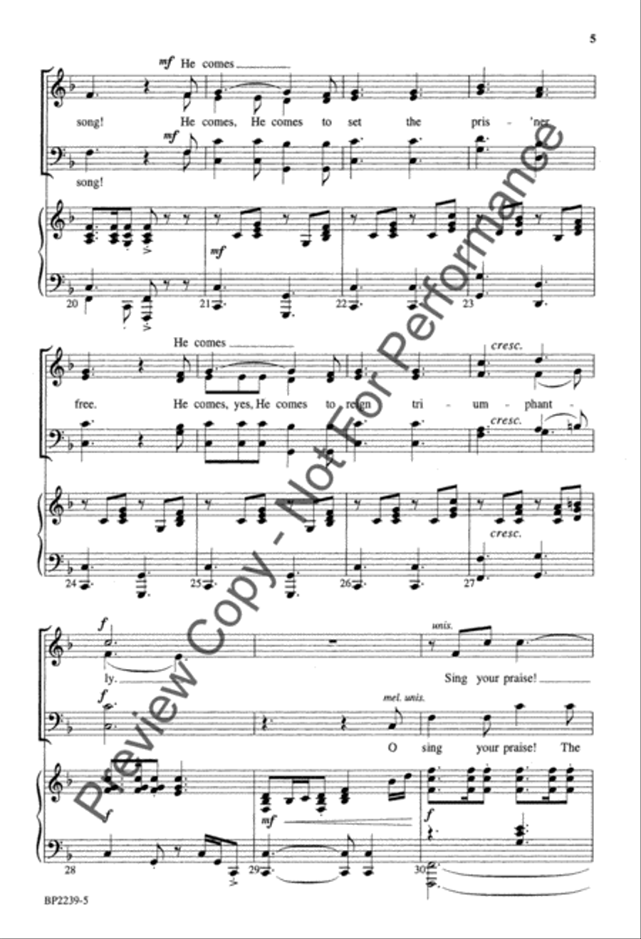 Let Every Heart Prepare Him Room 4-Part scores gallery preview page 5