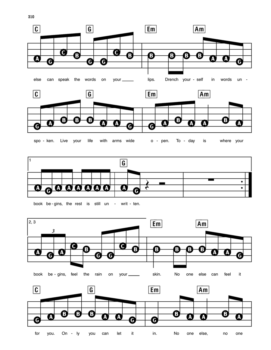 Unwritten Electronic Keyboard scores gallery preview page 3