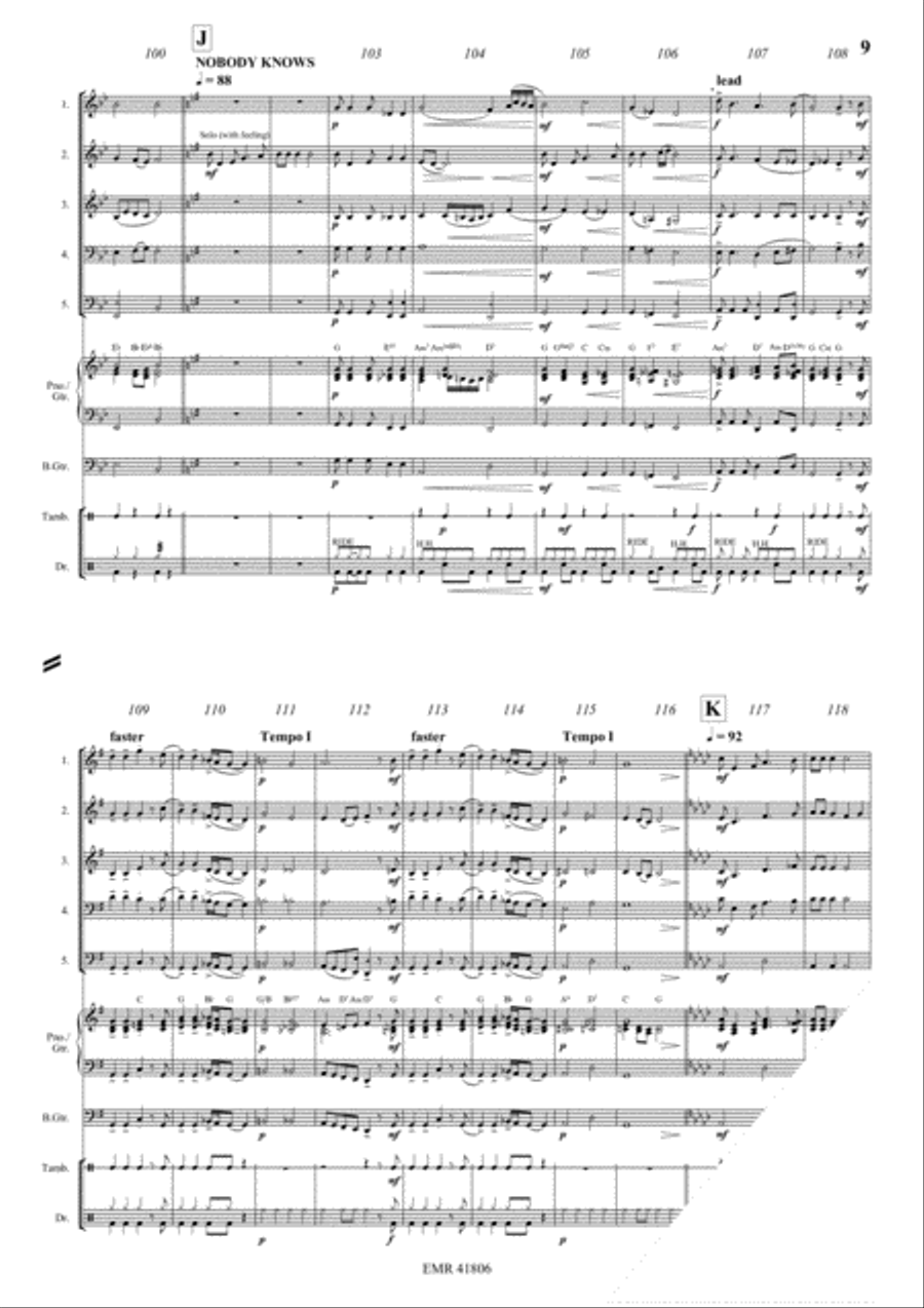 Fascinatin' Gospels Fascinatin' Gospels Brass Band scores gallery preview page 9