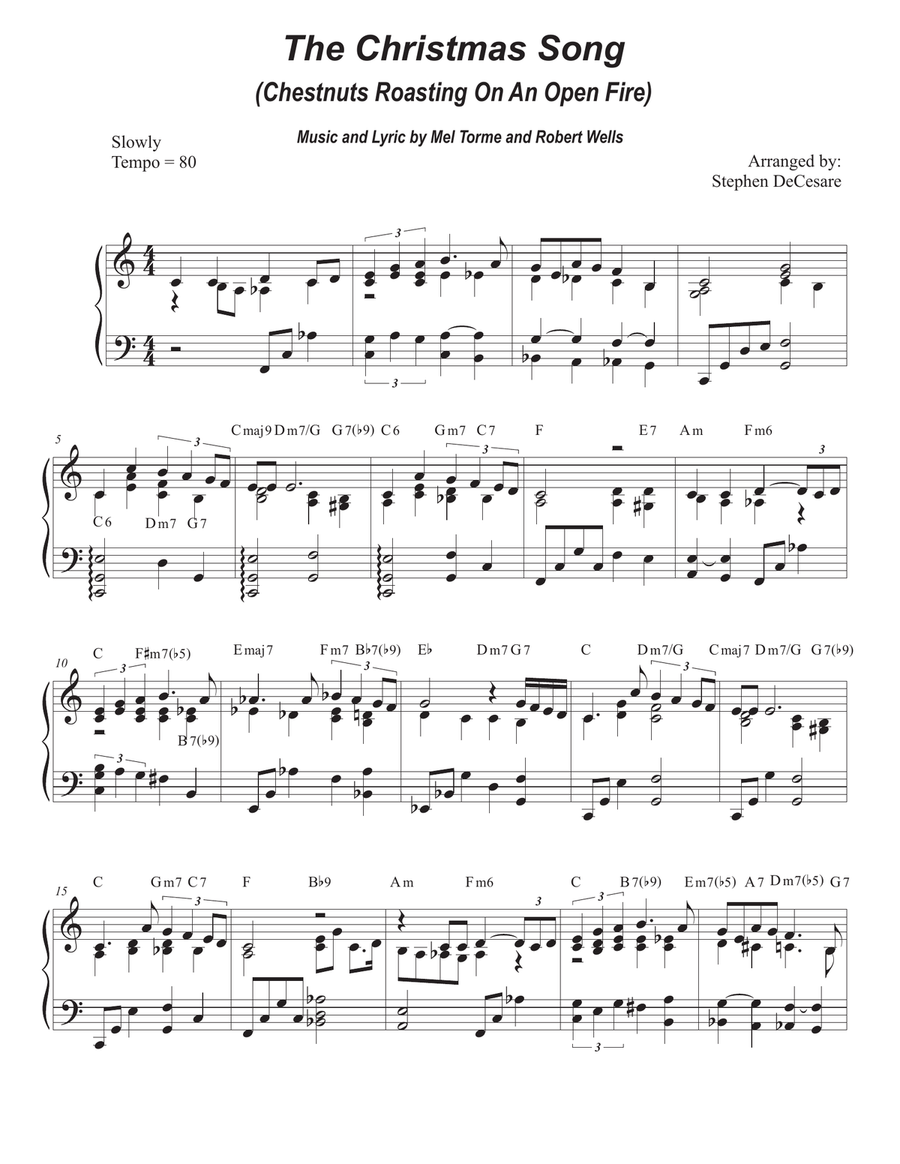 The Christmas Song (chestnuts Roasting On An Open Fire) Alto Saxophone scores gallery preview page 5