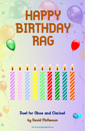 Happy Birthday Rag, for Oboe and Clarinet Duet