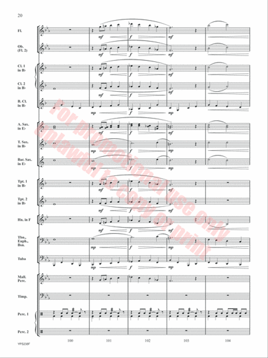 Rugby Heritage Concert Band scores gallery preview page 20