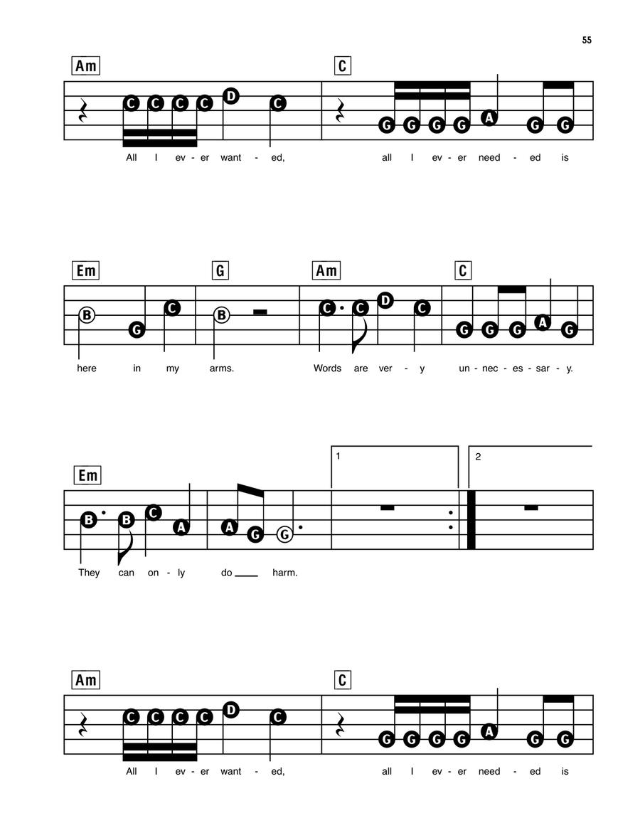 Enjoy The Silence Enjoy The Silence Electronic Keyboard scores gallery preview page 2