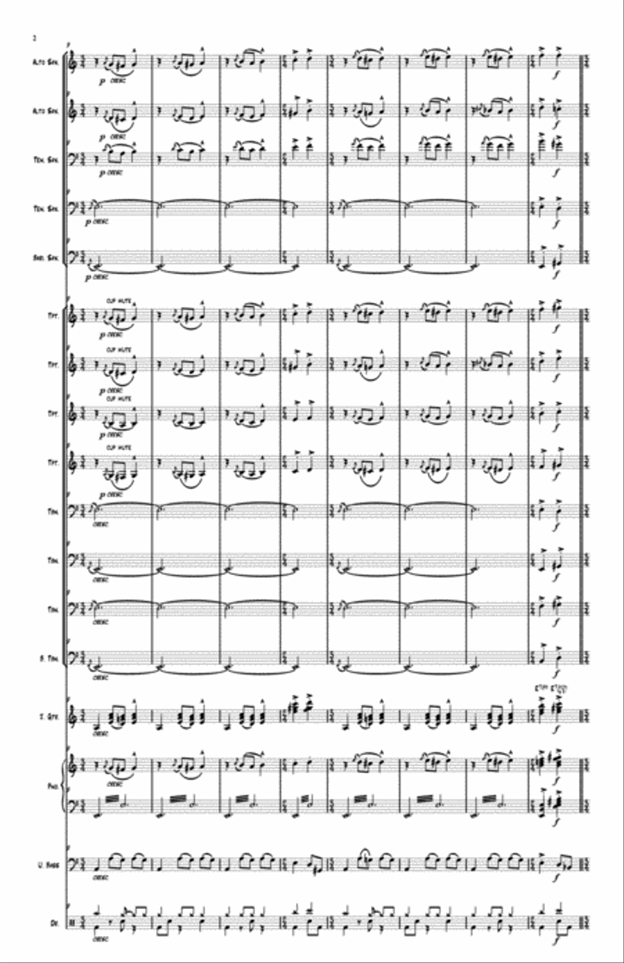 Fly Me To The Moon (in Other Words) Jazz Ensemble scores gallery preview page 4