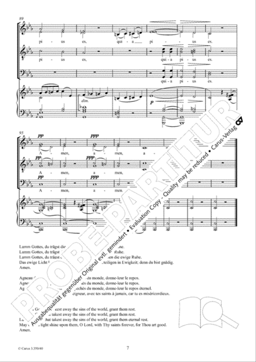 Agnus Dei 4-Part scores gallery preview page 8