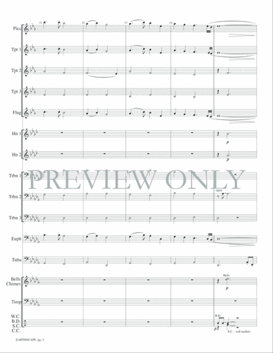 Earthscape Small Ensemble scores gallery preview page 5