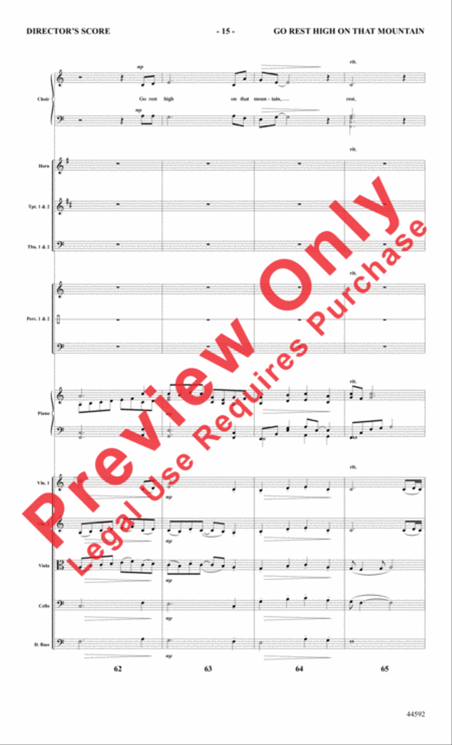 Go Rest High on That Mountain Choir scores gallery preview page 16