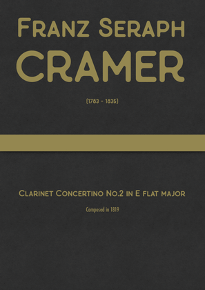 Cramer - Clarinet Concertino No.2 in E flat major