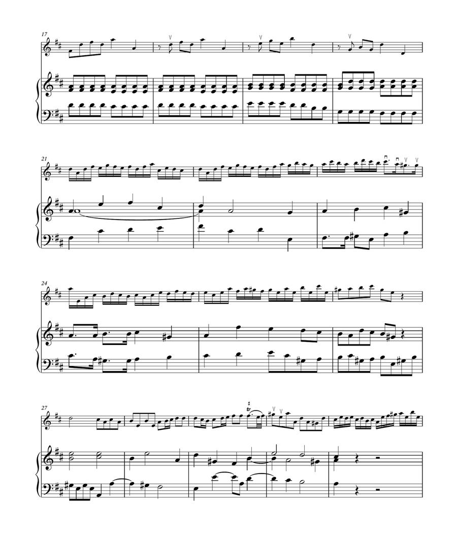 Violin Sonata in D Major (HWV 371) Violin Sonata in D Major (HWV 371) Violin Solo scores gallery preview page 4