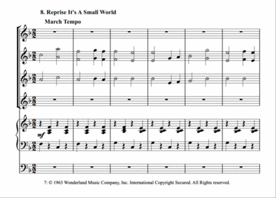 A Small World Medley Set of Parts scores gallery preview page 19
