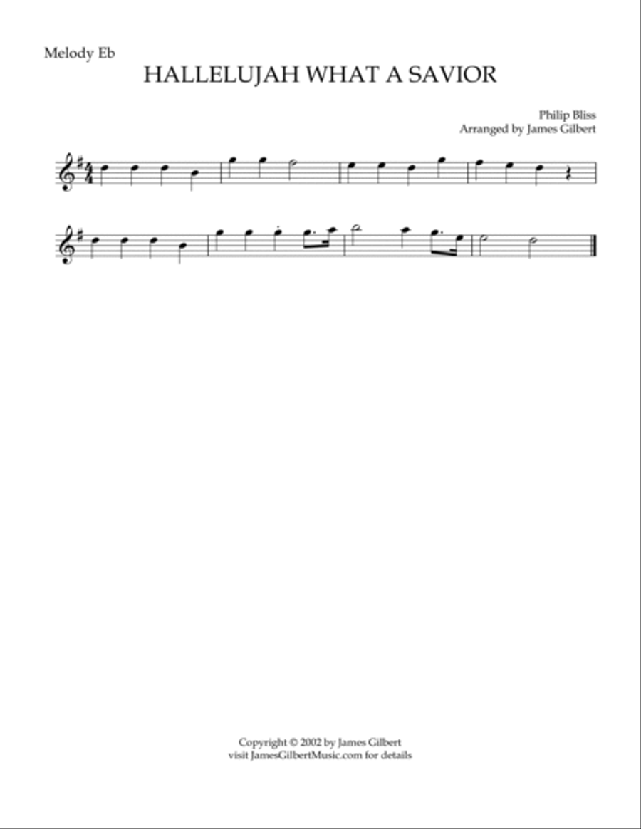 HALLELUJAH WHAT A SAVIOR HALLELUJAH WHAT A SAVIOR Small Ensemble scores gallery preview page 6