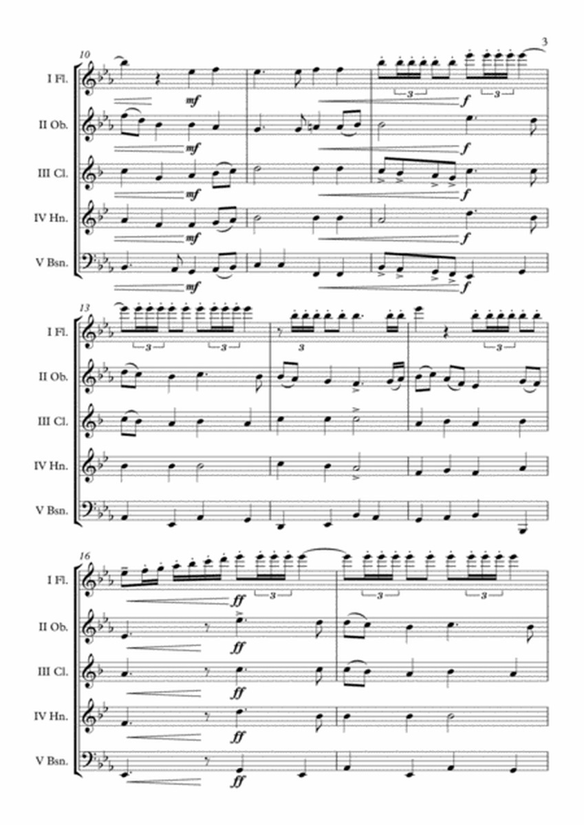 Deutschlandlied (National Anthem of Germany) Wind Quintet arr. Adrian Wagner image number null