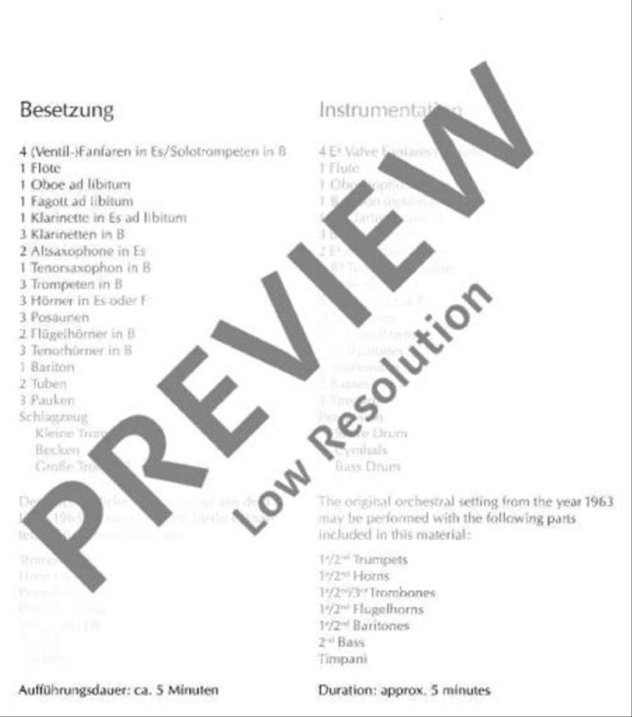 Fanfare and Entrata Concert Band scores gallery preview page 3