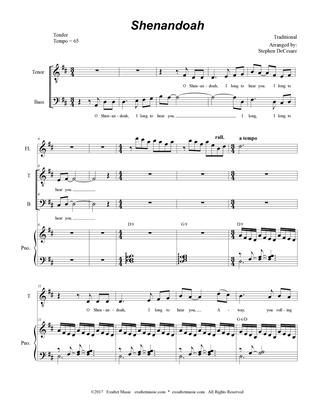 Shenandoah (Duet for Tenor and Bass Solo)