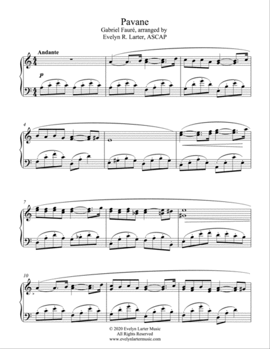 Two Timeless Melodies By Gabriel Fauré Piano Solo scores gallery preview page 3