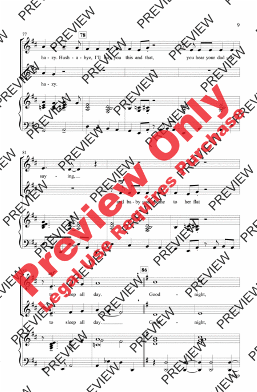Lullaby of Broadway (and Forty-Second Street) 2-Part scores gallery preview page 9