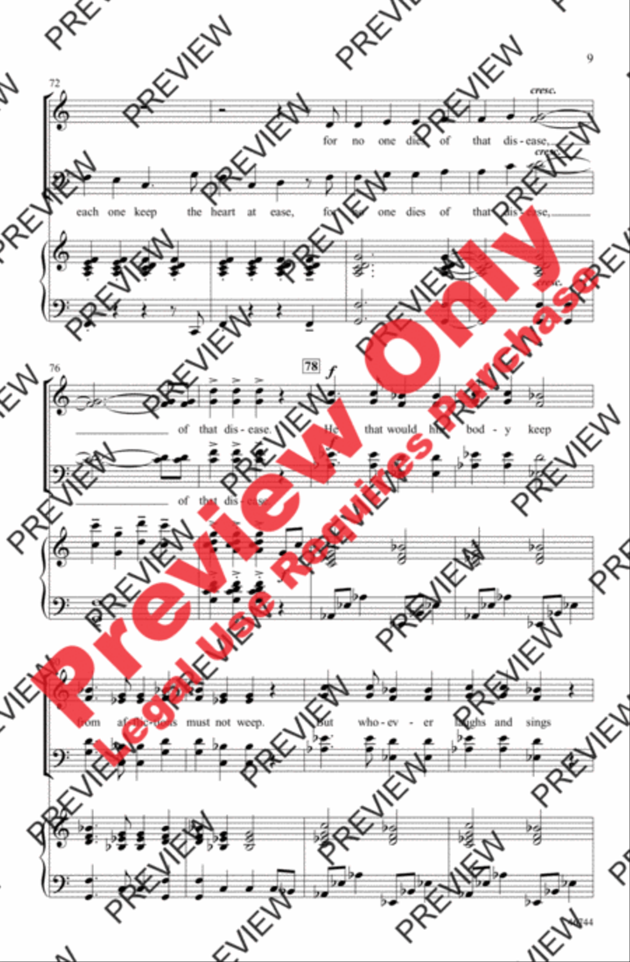 A Pleasant Life A Pleasant Life 4-Part scores gallery preview page 9