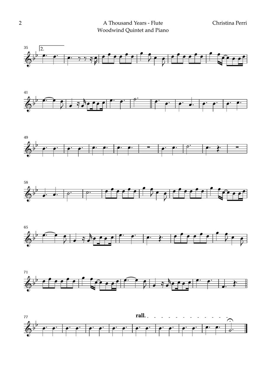 A Thousand Years Woodwind Quintet scores gallery preview page 6