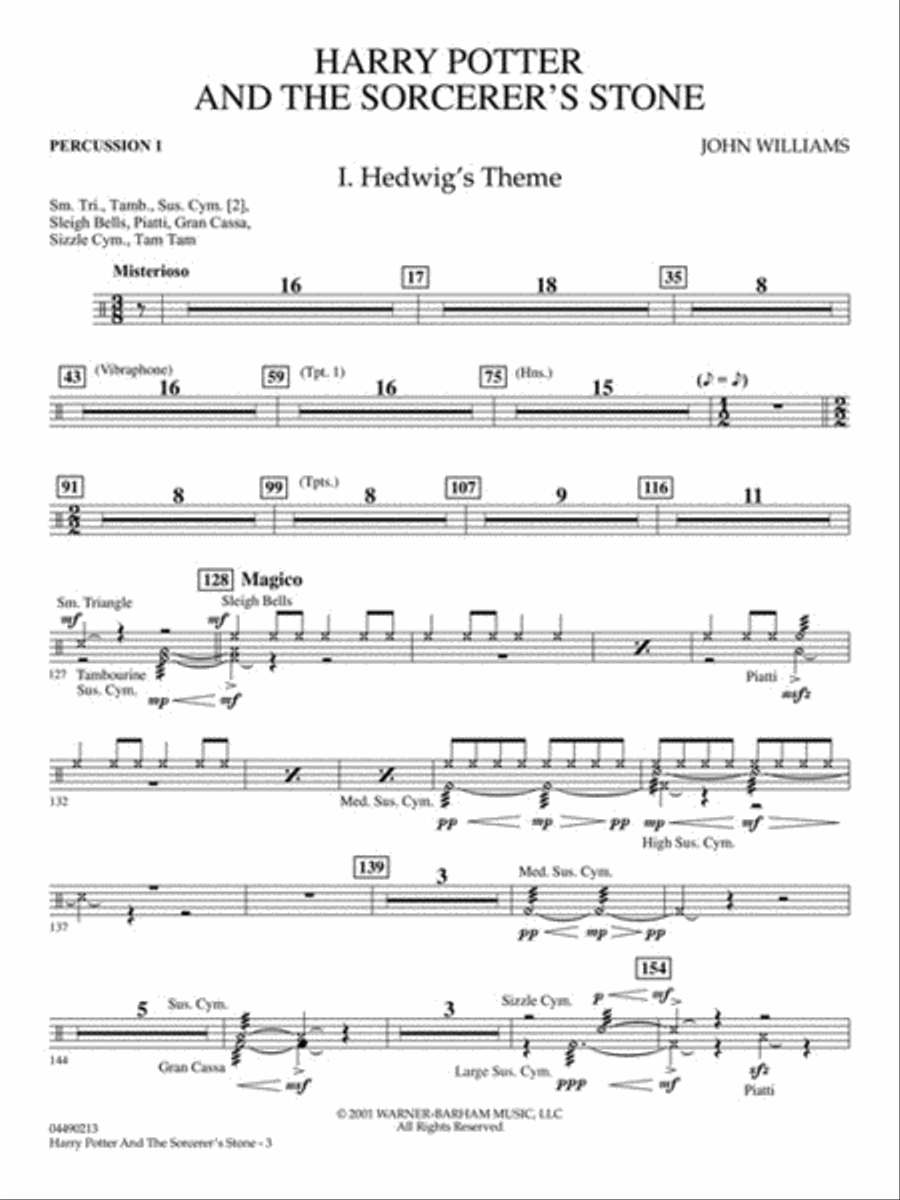 Harry Potter and the Sorcerer's Stone Full Orchestra scores gallery preview page 8