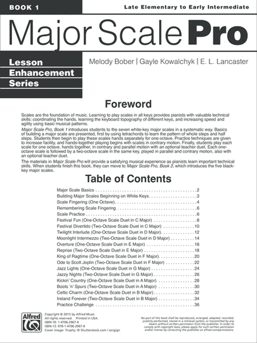 Major Scale Pro, Book 1 Piano Method scores gallery preview page 6