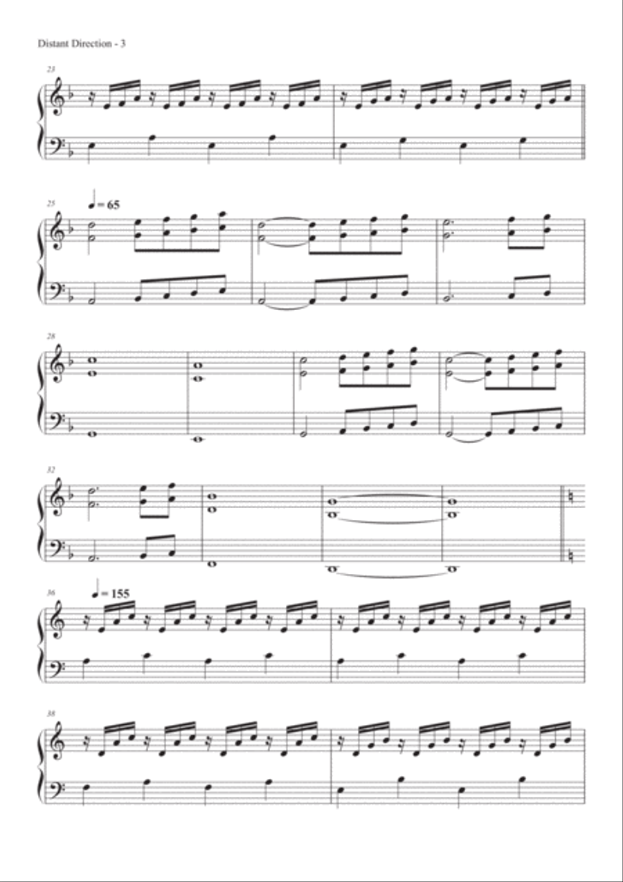 Distant Direction Distant Direction Piano Solo scores gallery preview page 5