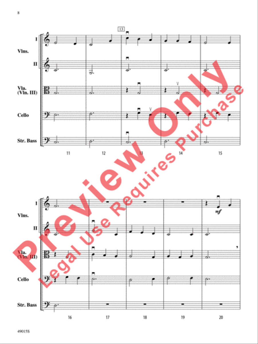 Petite Suite Française Petite Suite Française String Orchestra scores gallery preview page 9
