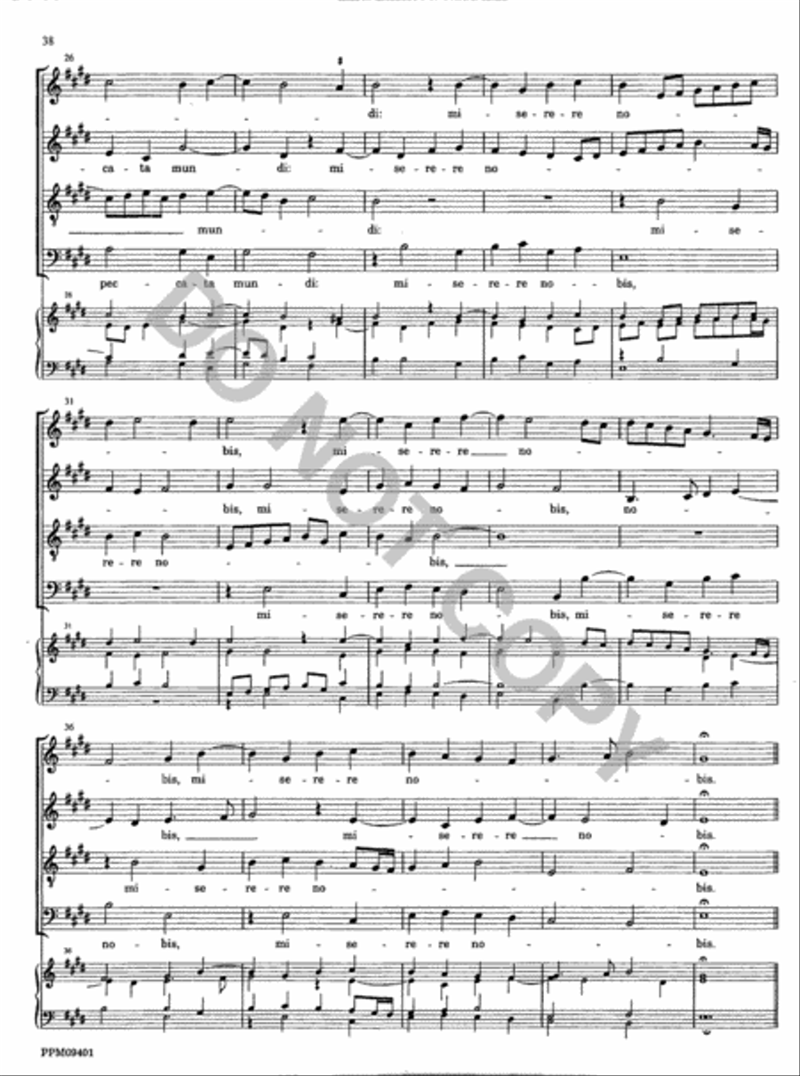 Missa Descendit Angelus Domini 4-Part scores gallery preview page 39