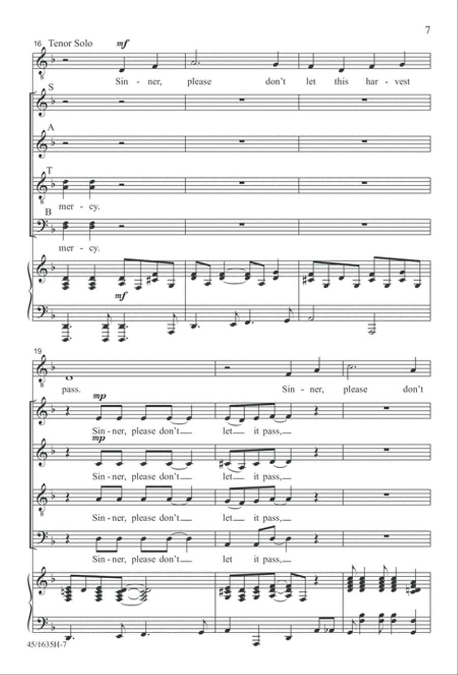 Mass: A Celebration of Love and Joy 4-Part scores gallery preview page 7
