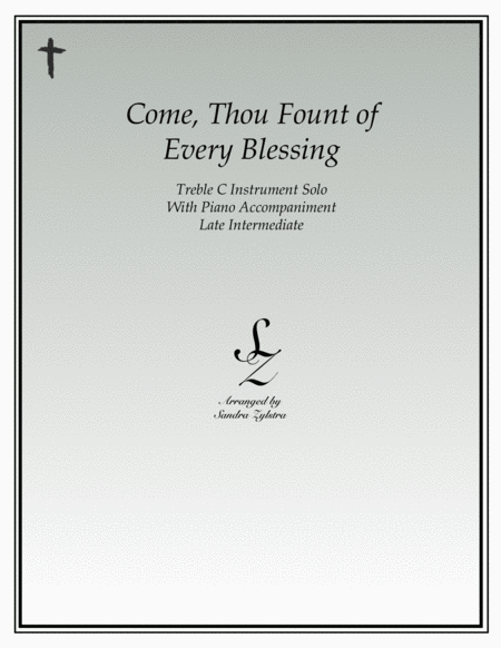 Come, Thou Fount of Every Blessing (treble C instrument solo) image number null