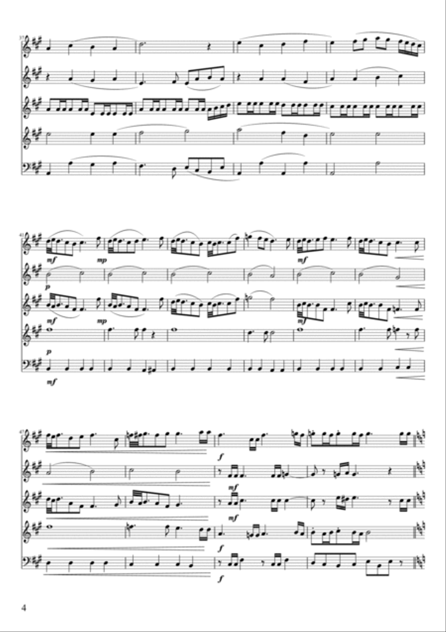 The Lamb Woodwind Quintet scores gallery preview page 4