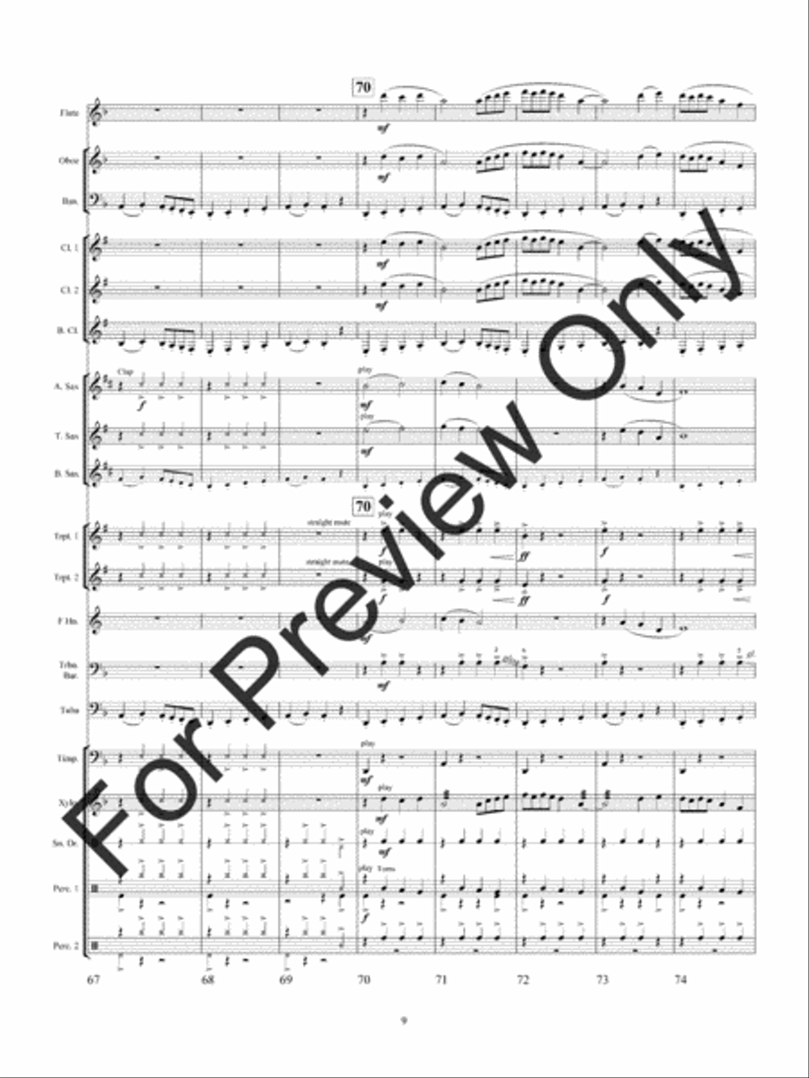 Wolf Dancers (Score) Wolf Dancers (Score) Concert Band scores gallery preview page 12