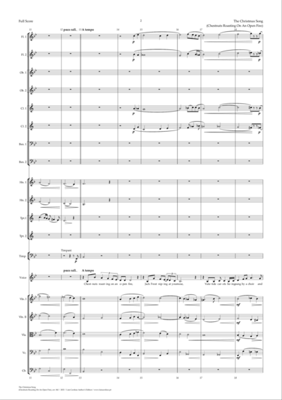 The Christmas Song (chestnuts Roasting On An Open Fire) Chamber Orchestra scores gallery preview page 6