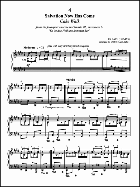 Bach Meets Ragtime: 10 Four-Part Chorales Arranged - Volume 2 (Bach Scholar Edition Vol. 86)