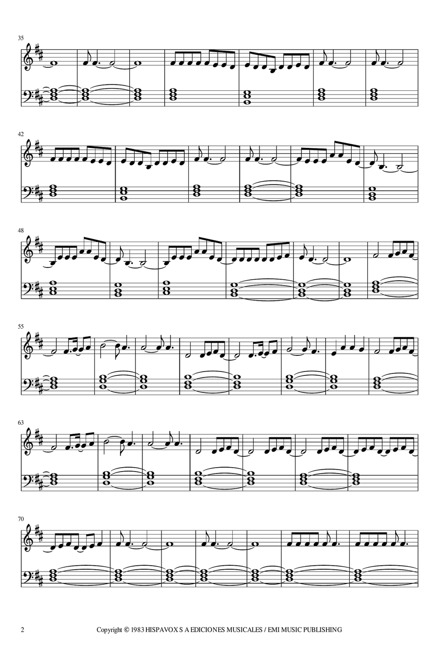Celos Easy Piano scores gallery preview page 2