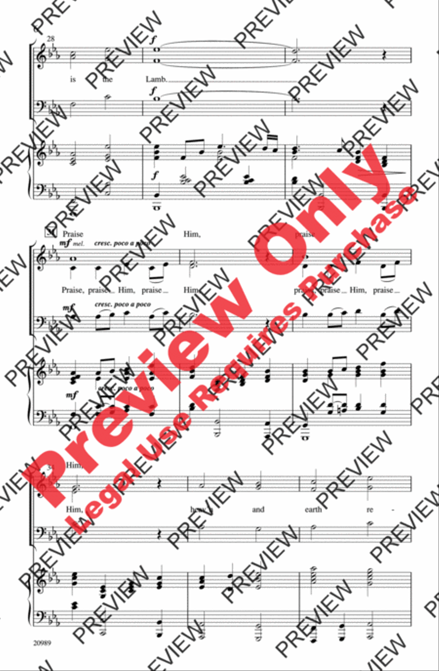 Behold the Lamb 3-Part scores gallery preview page 6