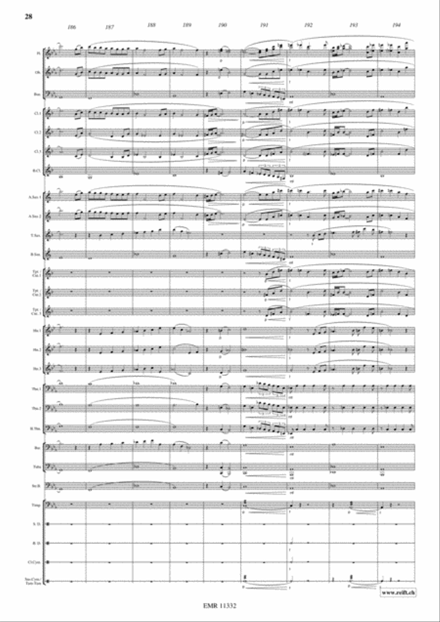 Cutthroat Island Concert Band scores gallery preview page 29