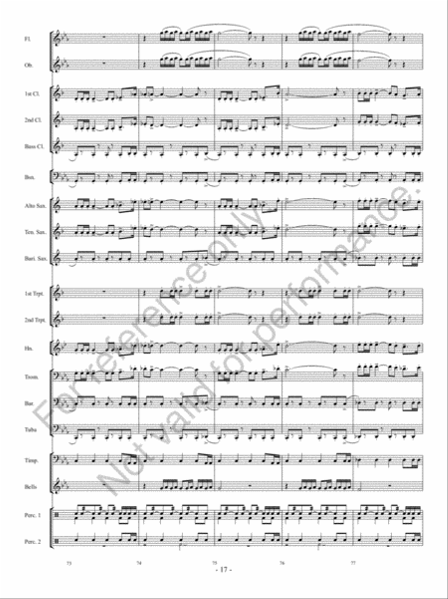 Implacato Concert Band scores gallery preview page 16