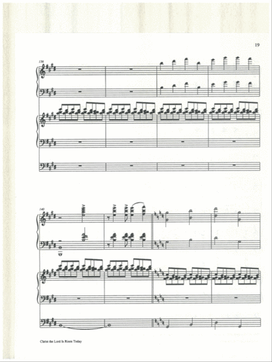 Christ the Lord Is Risen Today 4-Part scores gallery preview page 20