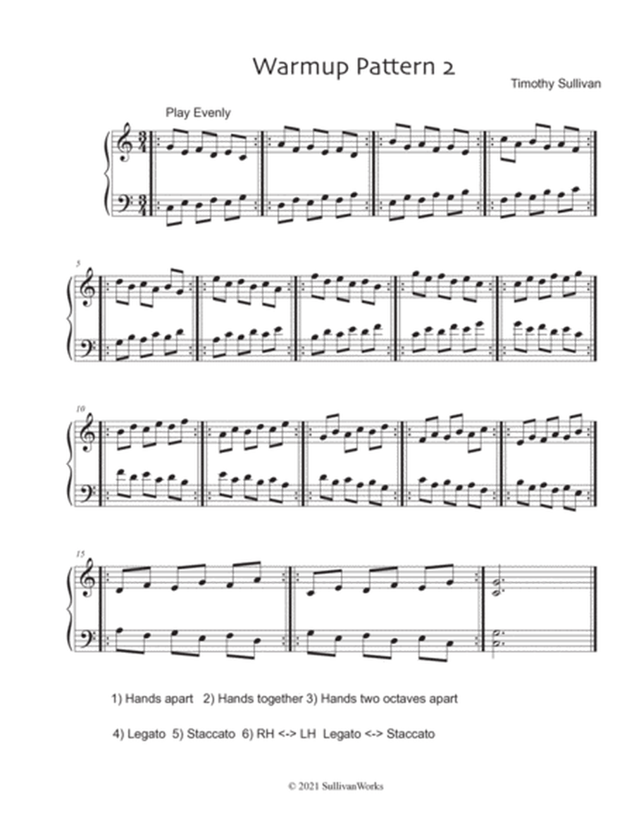 Easy Piano Warmups (Group 1) image number null