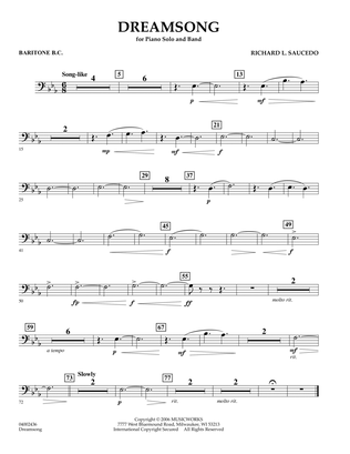 Dreamsong (Piano Feature With Band) - Baritone B.C.
