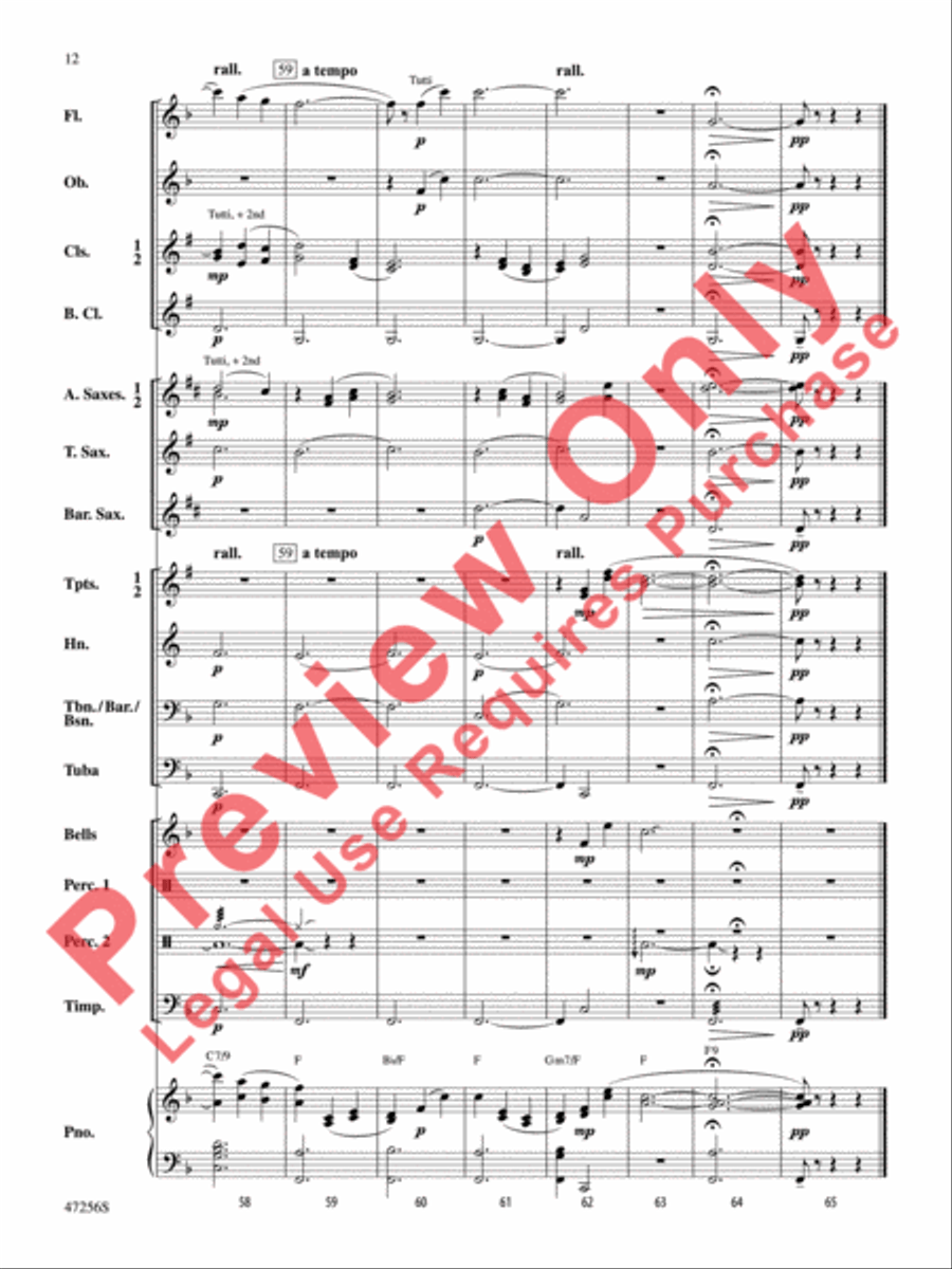 Blessed Legacy Concert Band scores gallery preview page 13
