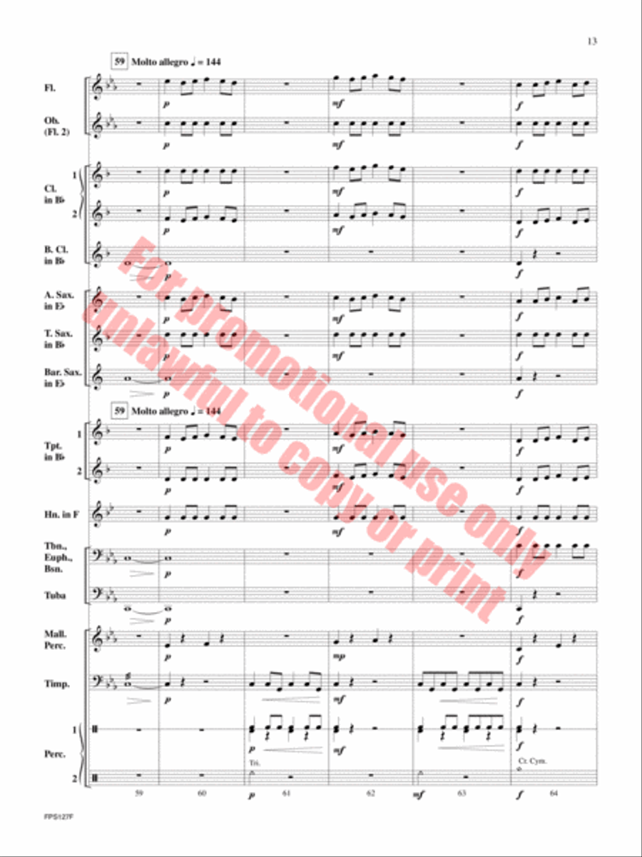 Thunderstruck Thunderstruck Concert Band scores gallery preview page 14