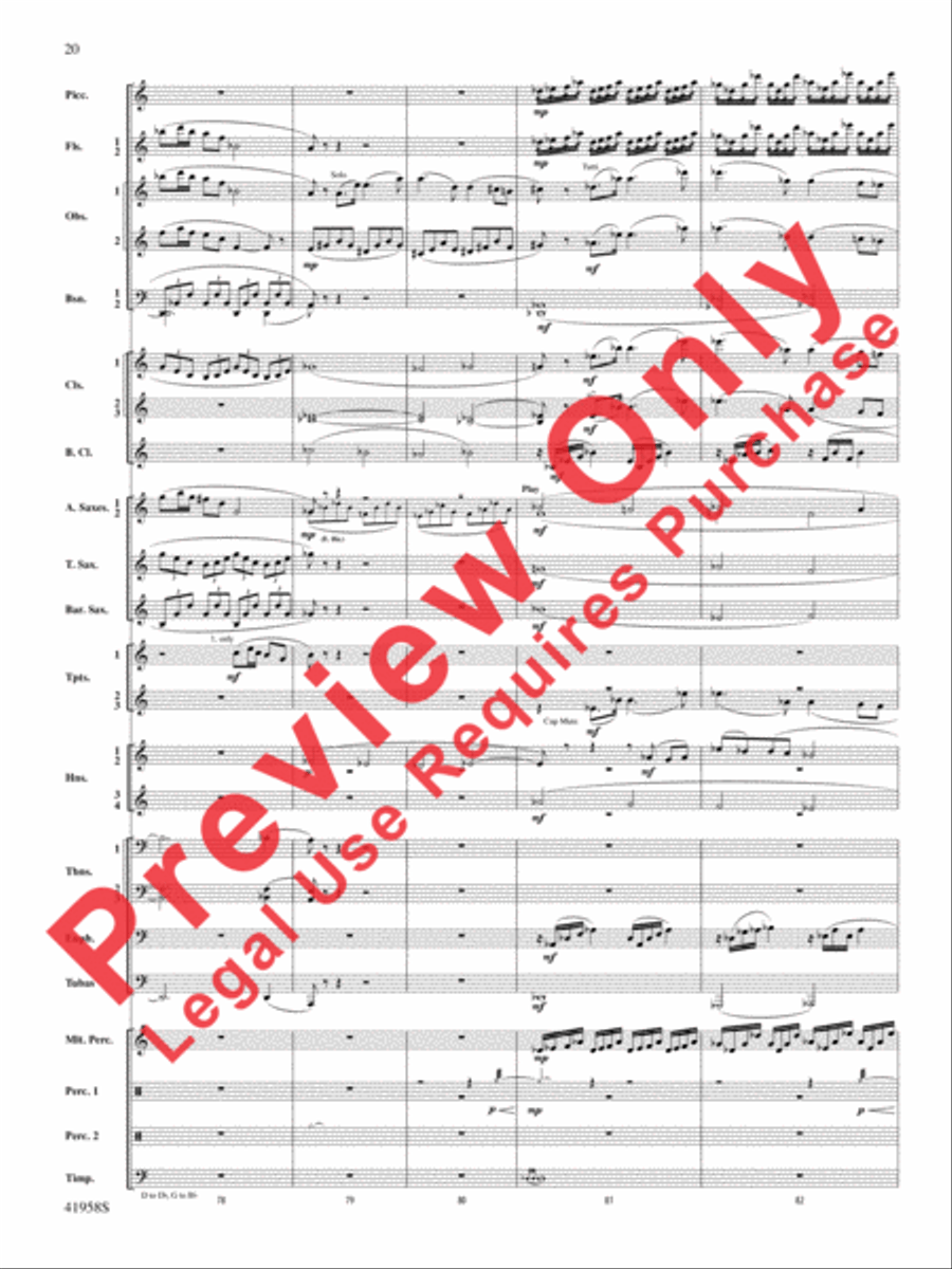 God's Country Concert Band scores gallery preview page 40